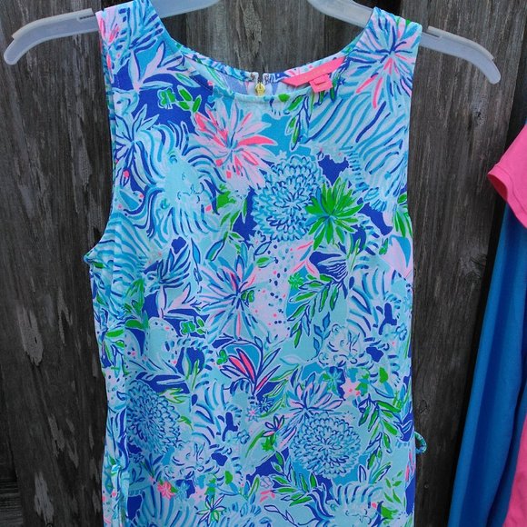 Coastal Blue Lion Around Donna Tunic Lilly Pulitzer - Picture 1 of 6